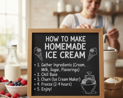 How to Make Homemade Ice Cream