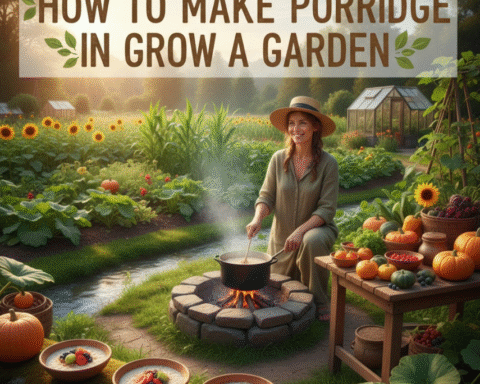 how to make porridge in grow a garden​