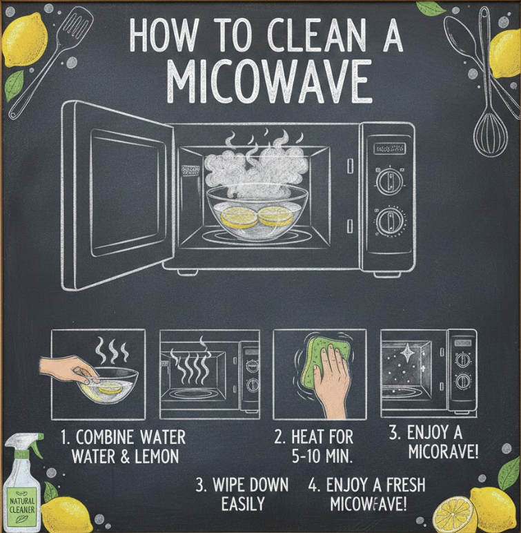 how to clean a microwave​