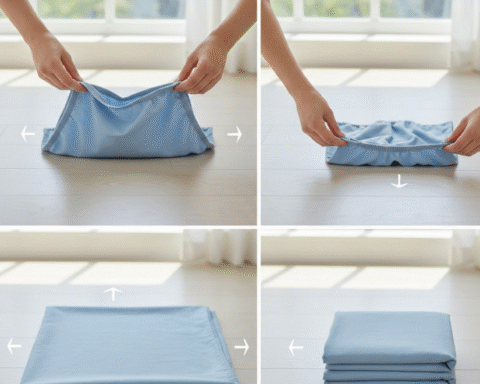 How to Fold a Fitted Sheet Easily & Neatly