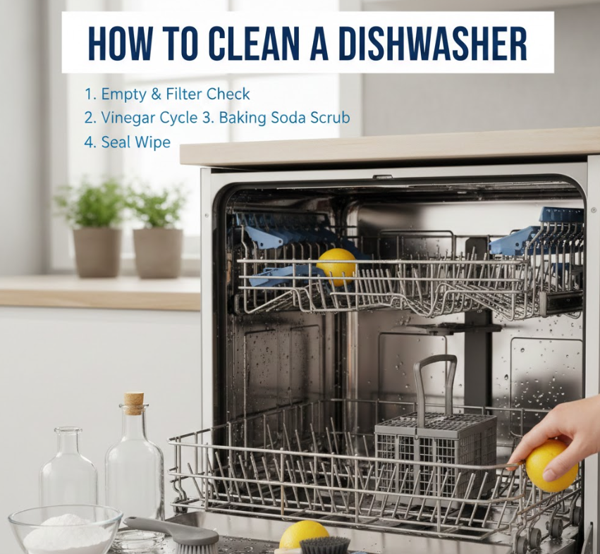 How to Clean a Dishwasher Properly