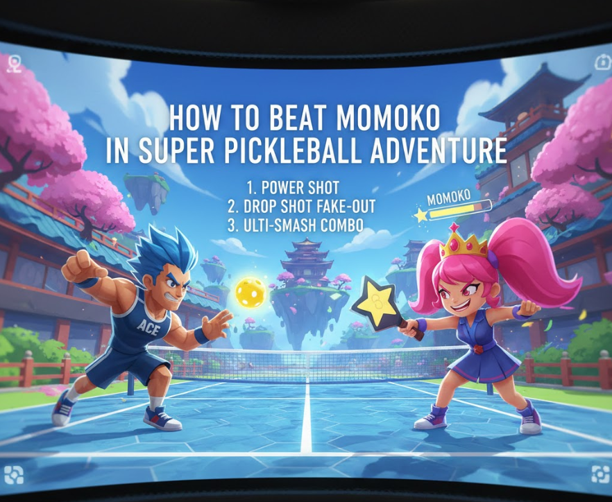how to beat momoko in super pickleball adventure​